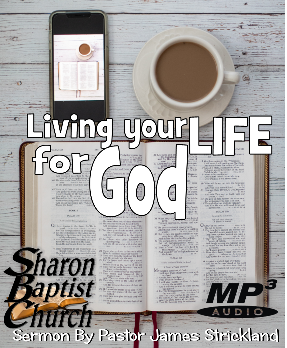 Living your Life for God Sermon AUDIO